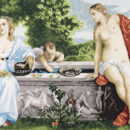 DIY Counted Cross Stitch Kit "Sacred and Profane Love"