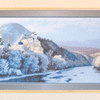 DIY Counted Cross Stitch Kit "The Holy Assumption Svyatogorsk Monastery in winter"