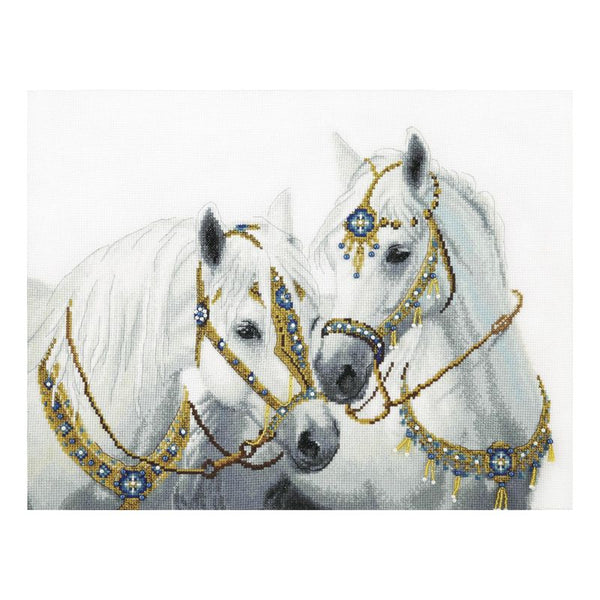DIY Counted Cross Stitch Kit "Wedding horses"