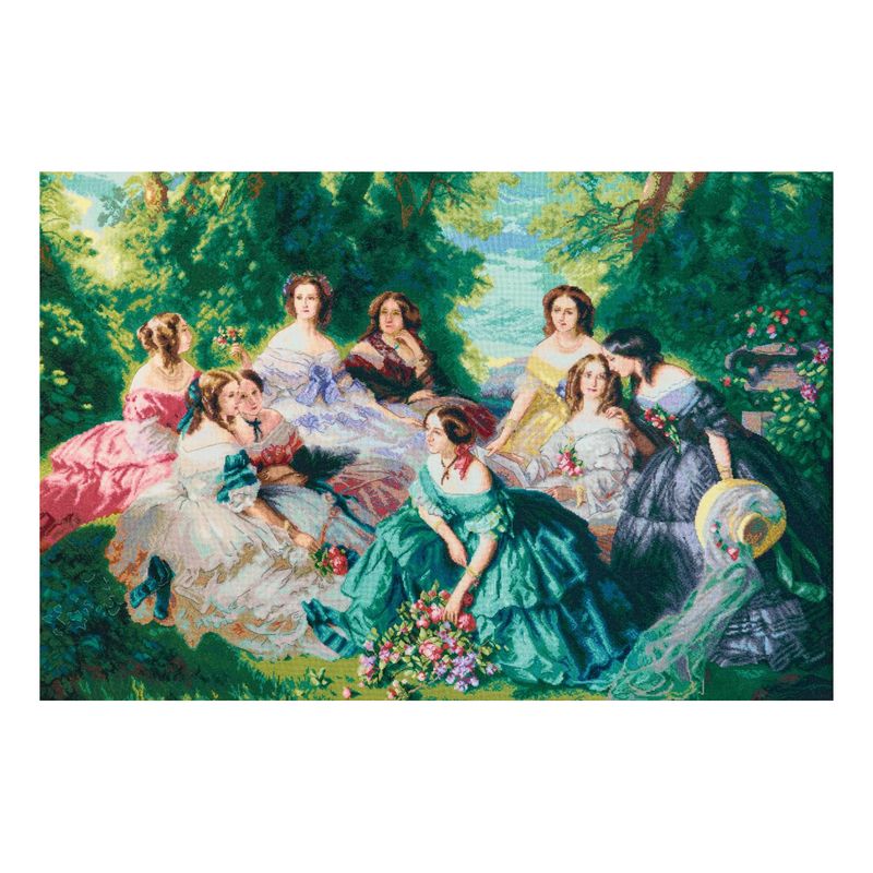 DIY Counted Cross Stitch Kit "Empress Eugenie surrounded by maids of honors"