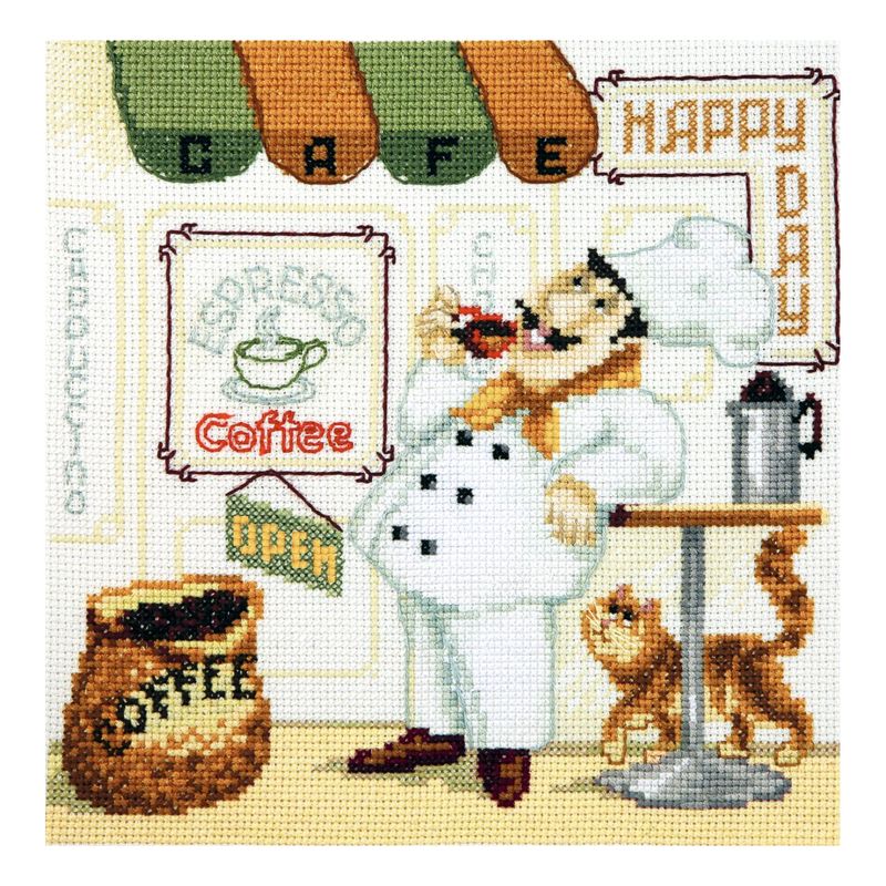 DIY Counted Cross Stitch Kit "Cheerful chef"
