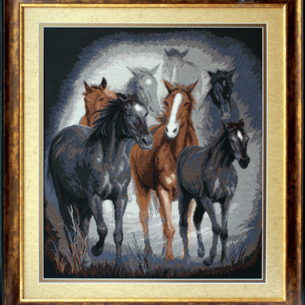 DIY Counted Cross Stitch Kit "In the night fog"