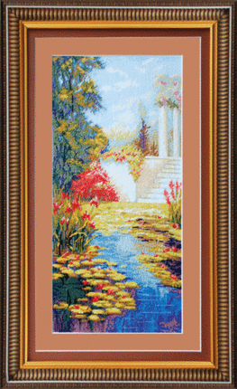 DIY Counted Cross Stitch Kit "Water-lilies"