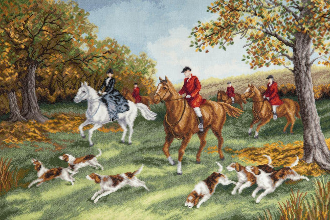 DIY Counted Cross Stitch Kit "Fox hunting"