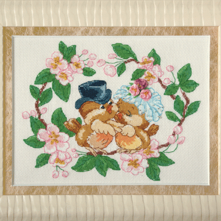 DIY Counted Cross Stitch Kit "Fiance and bride"