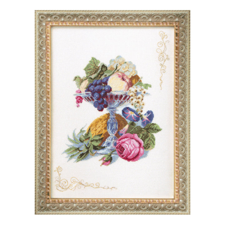 DIY Counted Cross Stitch Kit "Sweets in a crystal vase"