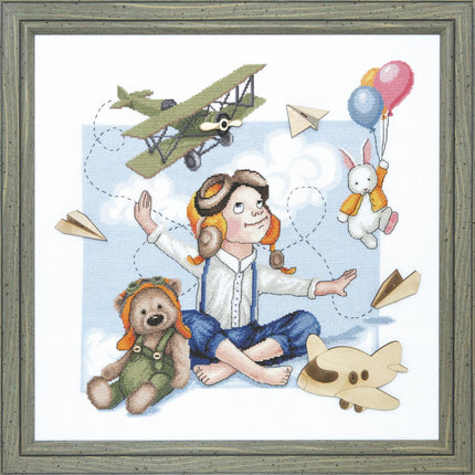 DIY Counted Cross Stitch Kit "Young flyer"