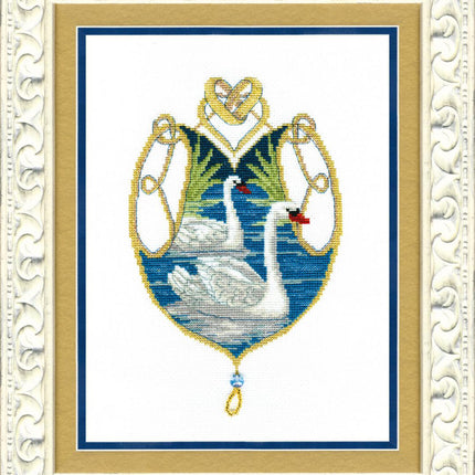 DIY Counted Cross Stitch Kit "Swans"