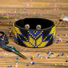 Bead embroidery kit on artificial leather FLBB-003