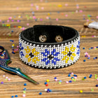 Bead embroidery kit on artificial leather FLBB-007