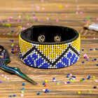 Bead embroidery kit on artificial leather FLBB-008
