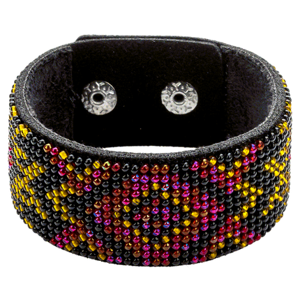 Bead embroidery kit on artificial leather FLBB-009
