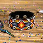 Bead embroidery kit on artificial leather FLBB-010