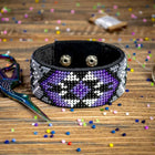 Bead embroidery kit on artificial leather FLBB-012