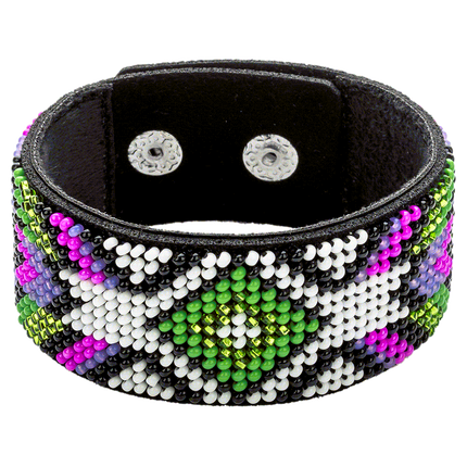 Bead embroidery kit on artificial leather FLBB-013