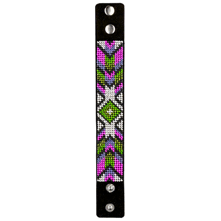 Bead embroidery kit on artificial leather FLBB-013