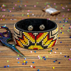 Bead embroidery kit on artificial leather FLBB-014