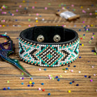 Bead embroidery kit on artificial leather FLBB-016