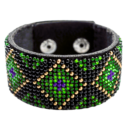 Bead embroidery kit on artificial leather FLBB-019