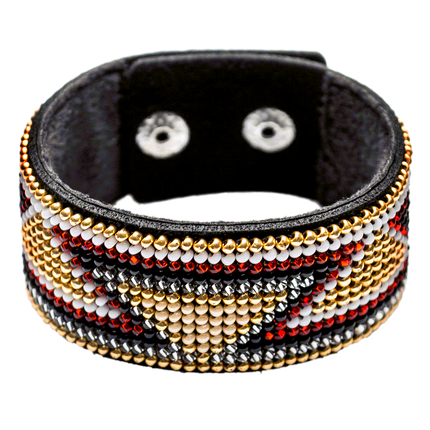 Bead embroidery kit on artificial leather FLBB-027