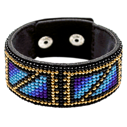 Bead embroidery kit on artificial leather FLBB-028