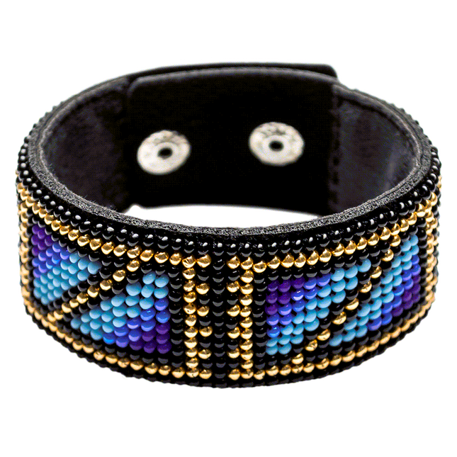 Bead embroidery kit on artificial leather FLBB-028