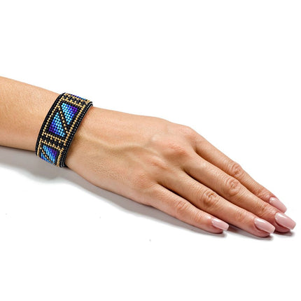 Bead embroidery kit on artificial leather FLBB-028