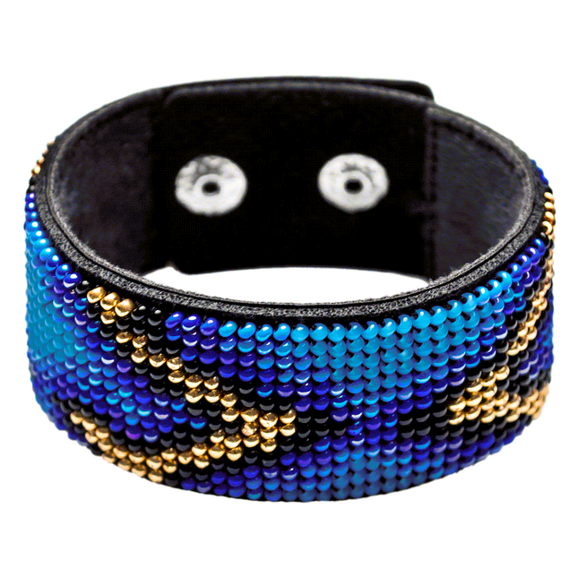Bead embroidery kit on artificial leather FLBB-029