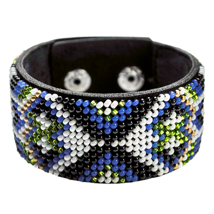 Bead embroidery kit on artificial leather FLBB-031
