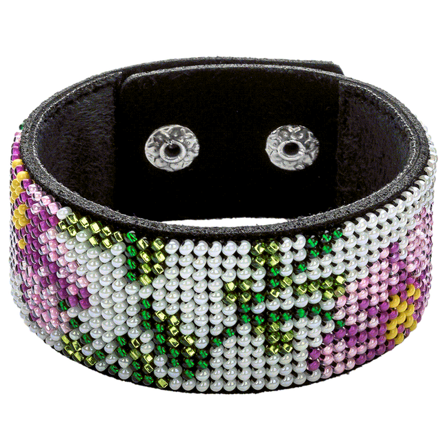 Bead embroidery kit on artificial leather FLBB-034