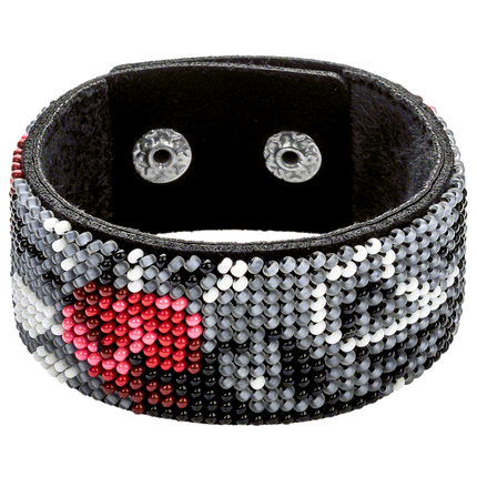 Bead embroidery kit on artificial leather FLBB-035