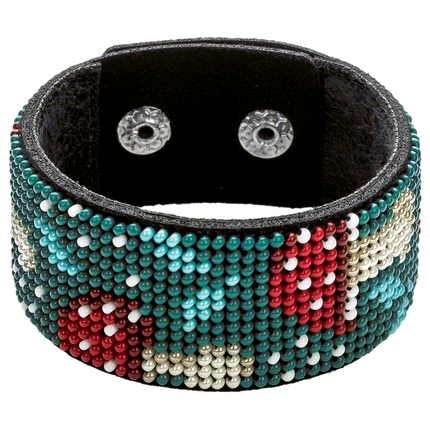 Bead embroidery kit on artificial leather FLBB-042