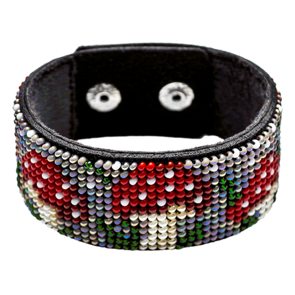 Bead embroidery kit on artificial leather FLBB-043