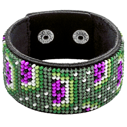 Bead embroidery kit on artificial leather FLBB-045