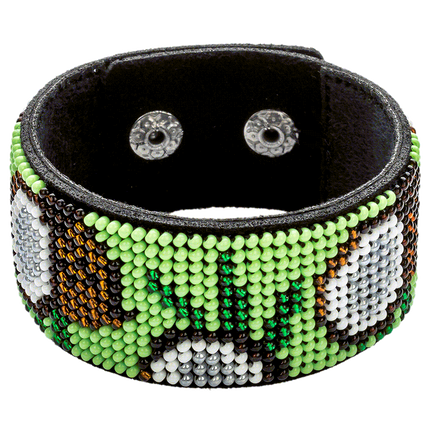 Bead embroidery kit on artificial leather FLBB-048