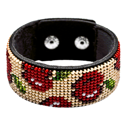 Bead embroidery kit on artificial leather FLBB-050