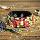 Bead embroidery kit on artificial leather FLBB-050