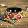 Bead embroidery kit on artificial leather FLBB-050