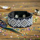 Bead embroidery kit on artificial leather FLBB-051