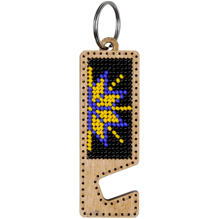 Bead embroidery kit on wood FLK-481 DIY Phone holder kit
