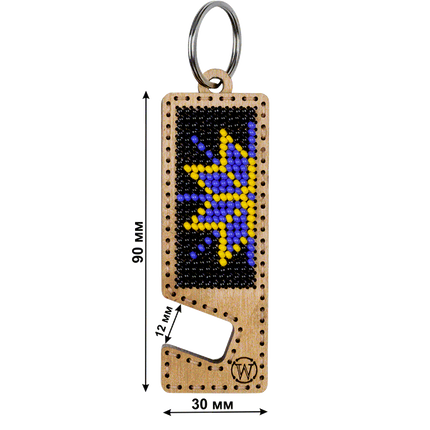 Bead embroidery kit on wood FLK-481 DIY Phone holder kit