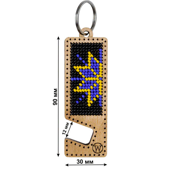 Bead embroidery kit on wood FLK-481 DIY Phone holder kit