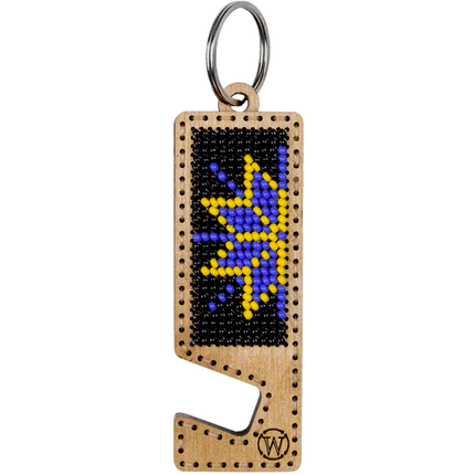 Bead embroidery kit on wood FLK-481 DIY Phone holder kit