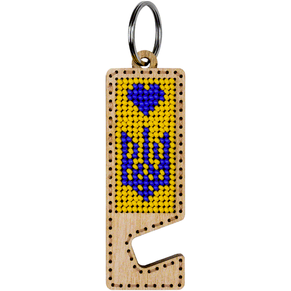 Bead embroidery kit on wood FLK-482 DIY Phone holder kit