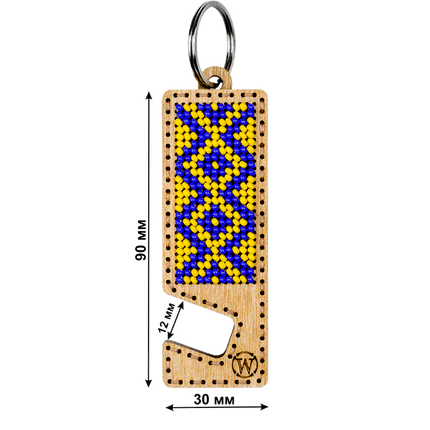 Bead embroidery kit on wood FLK-482 DIY Phone holder kit