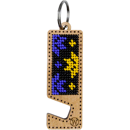 Bead embroidery kit on wood FLK-483 DIY Phone holder kit