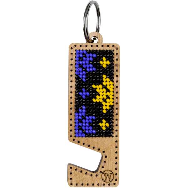 Bead embroidery kit on wood FLK-483 DIY Phone holder kit