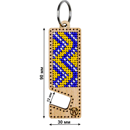 Bead embroidery kit on wood FLK-484 DIY Phone holder kit