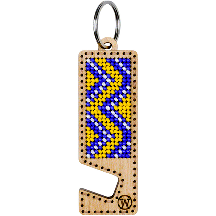 Bead embroidery kit on wood FLK-484 DIY Phone holder kit
