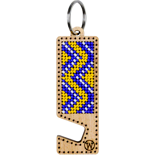 Bead embroidery kit on wood FLK-484 DIY Phone holder kit